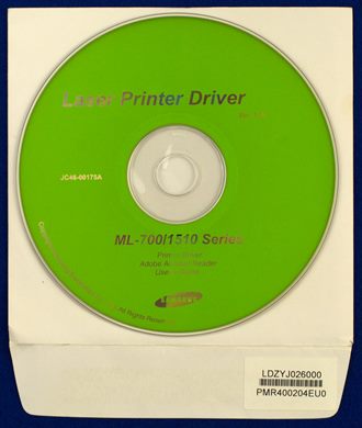 Samsung Laser Printer Driver ML-700 1510 Series Ver.1.03 JC46-00175A