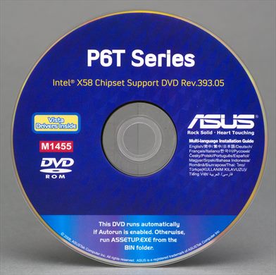 P6T Series Intel X58 Chipset Support DVD Rev.393.05