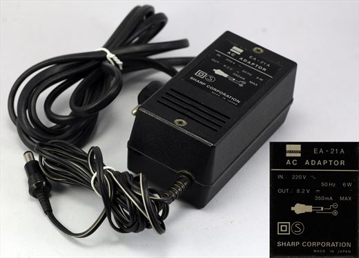 Sharp AC Adaptor EA-21A for Sharp CE-158 RS-232C and parallel interface (220V 8.2 350mA)