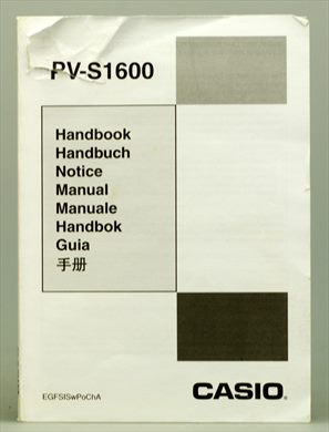 Casio PV-S1600 EGFSISwPoChA