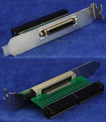 Conversor SCSI IDC50 SCSI 1 macho Int para HD50 femea ext