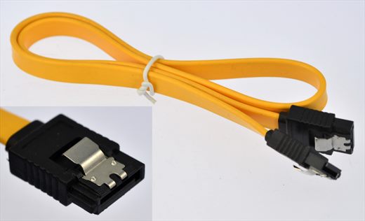 SATA with clip light orange-black
