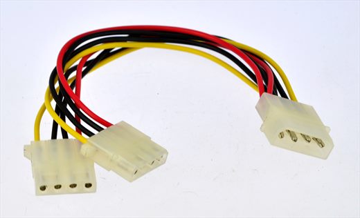 Cabo Y de alimentacao Molex 4 pinos