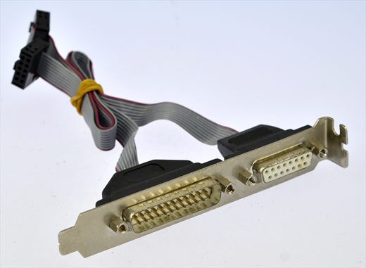Bracket porta paralela e joystick PC