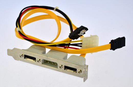 ESATA and Power Connector external plate