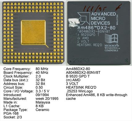 AMD Am486 DX2-80 A80486DX2-80NV8T Malaysia