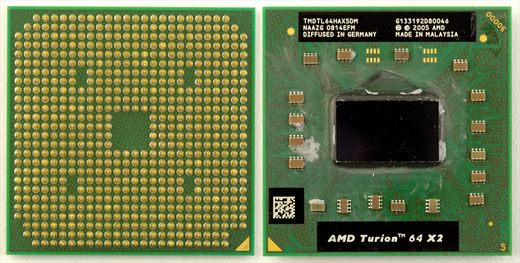 AMD Turion 64 X2 Mobile technology TL-64 - TMDTL64HAX5DM NAAZG 0814EFM Malaysia