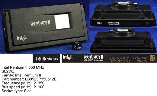 Intel Pentium II 350 MHz SL2WZ Ireland