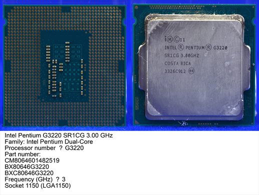 Intel Pentium G3220 SR1CG 3.00Ghz Costa Rica