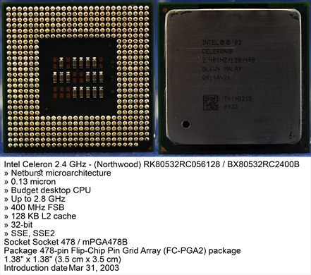 Intel Celeron 2.4 GHz SL6W4 (Northwood) Malay