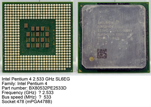 Intel Pentium 4 2.53 GHz SL6EG Costa Rica