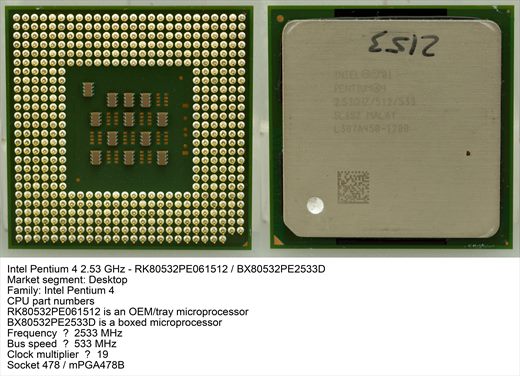 Intel Pentium 4 2.53 GHz SL6S2 Malay