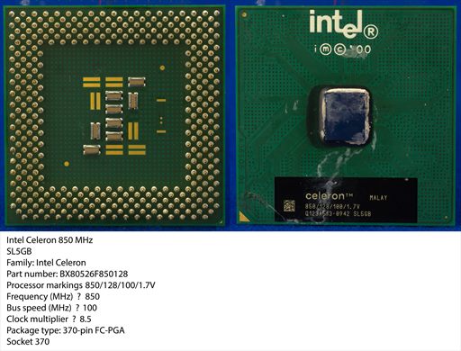 Intel Celeron 850 MHz SL5GB Malay