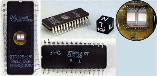 Microchip 27C128-15 8917 CEA PRGM 12.5V 57005EA 07 C127560 K 1