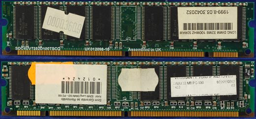 Long DIMM 32Mb 100MHz SDRAM PC100 (2)