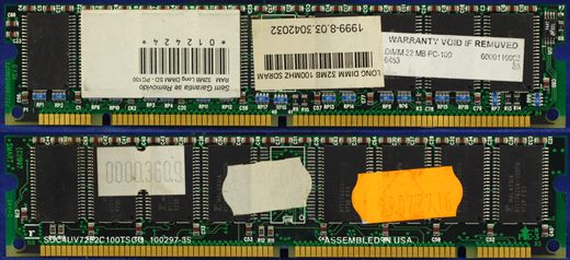 Long DIMM 32Mb 100MHz SDRAM PC100