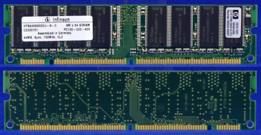 Infineon HYS64V8300GU-8-C 64Mb 100MHz PC100-222 SD RAM