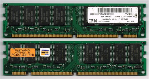 IBM 32Mb 100Mhz 3.3V SDRAM