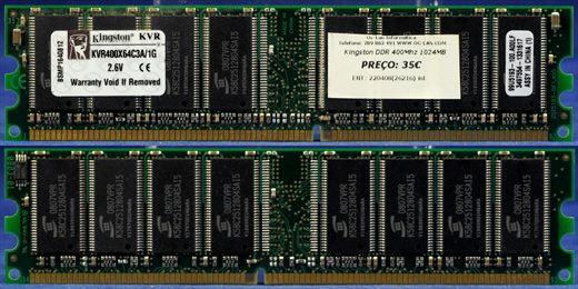 Kingston KVR400X64C3A-1gb DDR