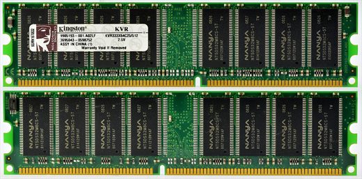 Kingston KVR333X64C25-512mb 294V-0