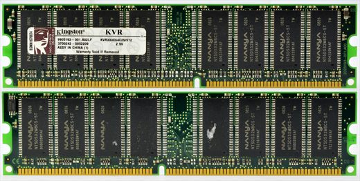 Kingston KVR333X64C25-512mb VIC 9A 94V-0