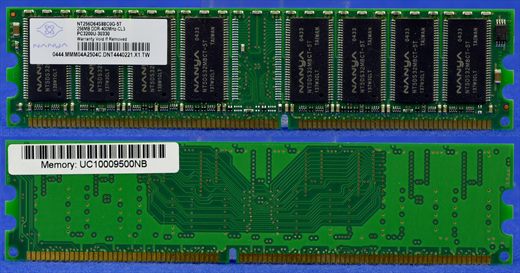 Nanya PC3200U-30330 256Mb DDR 400MHz CL3