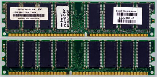 Legacy Electronics 88L5HDL0-1RDGX 512MB 64x64 PC3200 CL 3 DDR