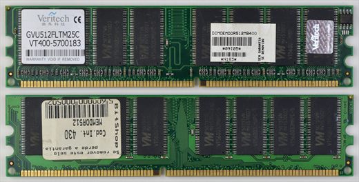 Veritech GVU512FLTM25C DIMOEMDDR512MB400