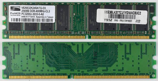 ProMOS V826632K24SATG-D3 256MB DDR-400MHz-CL3 PC3200U-3033-0-A0
