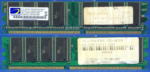 TwinMOS 1Gb DDR PC3200 M2GAO16A-MK