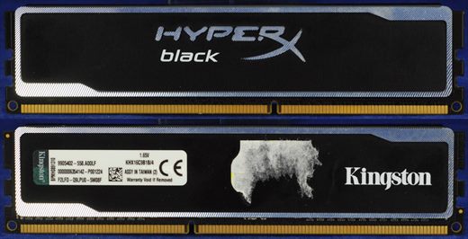 Kingston Hyper black KHX16C9B1B-4 4GB 512M x 64-Bit DDR3-1600 CL9 240-Pin DIMM