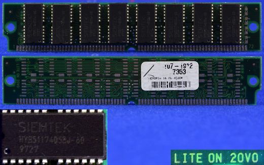 lite on 20v0 Siemtek HYB51174058J-60 9727 16MB
