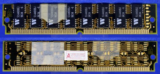 72-PIN SIMM memory
