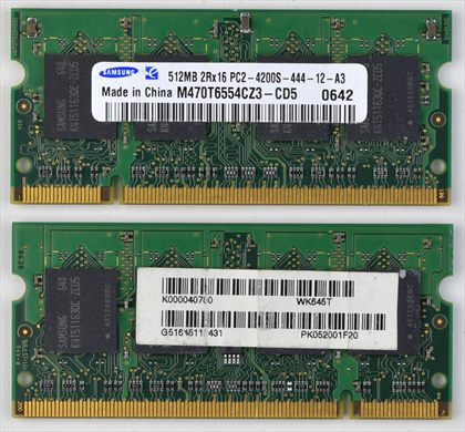 Samsung M4700T6554CZ3-CD5 512MB 2Rx16 PC2-4200S-444-12-A3