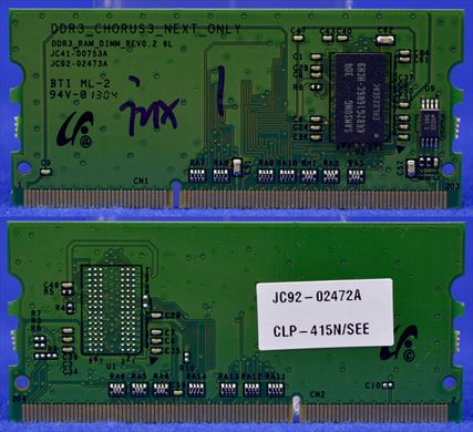 Samsung JC92-02472A PBA-RAM DIMM CLP-415N-SEE DDR3 DIMM256