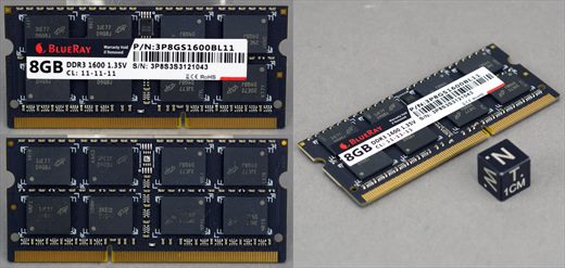 BlueRay DDR3 1600 1.35V 8GB 3P8GS1600BL11