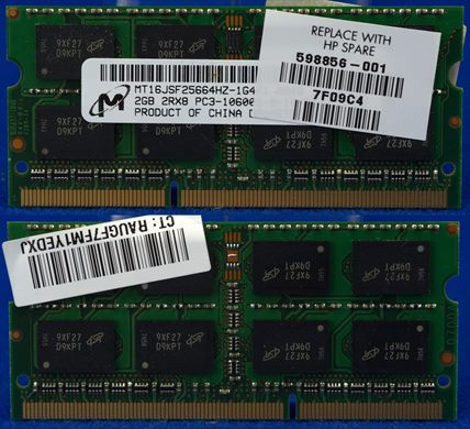 Micron MT16JSF25664HZ-1G4 2GB 2RX8 PC3-10600
