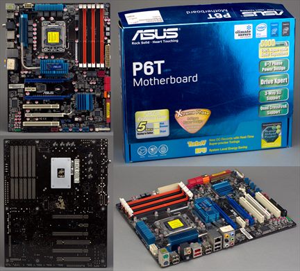 Asus P6T Motherboar (green)