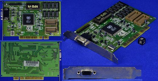 SiS 6202-03E PCI 2Mb video card