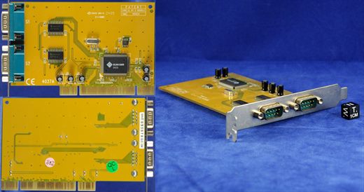 Sunix 04V0 94V-0 E119801 2-PORT RS-232 out VER 4.0 CARD
