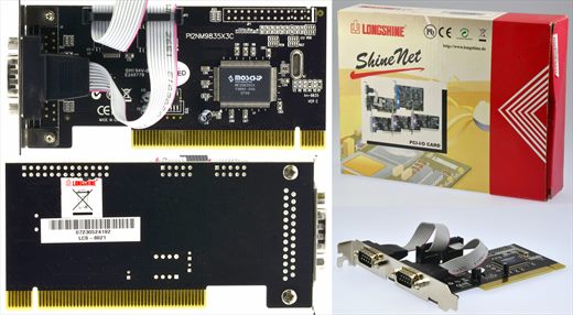Longshine 2-Port Serial PCI Adapter LCS-6021