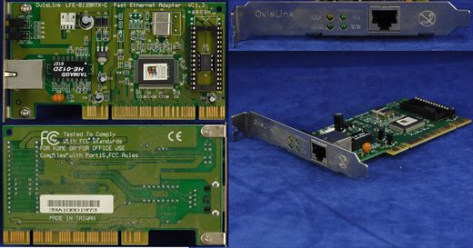 OvisLink LFE-8139ATX-C Fast Ethernet Adapter v1.3