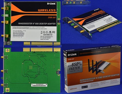 DlLink DWA-547 Rangebooster N 650 Desktop Adapter