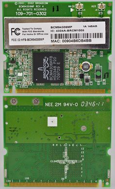 Broadcom BCM94306MP Wireless adapter