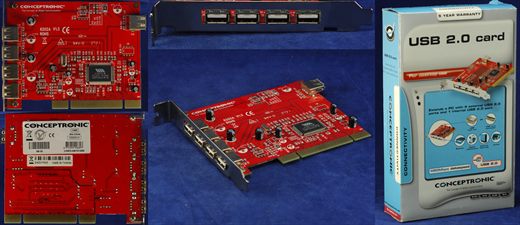 Conceptronic 5 ports USB PCI card ver 1.0