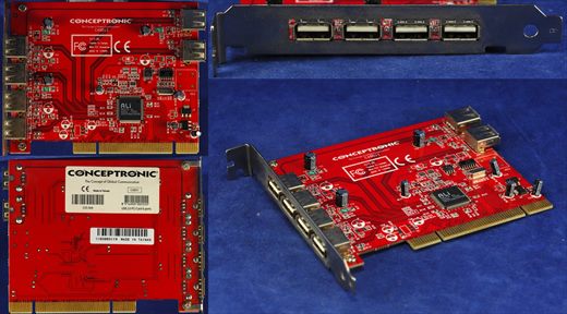 Conceptronic USB 2.0 PCI Card 6 ports