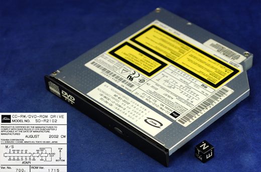 Toshiba CD-RW DVD-ROM Drive SD-R2102
