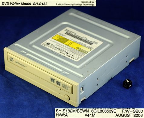 Toshiba Samsung Write Master DVD Writer Model SH-S182