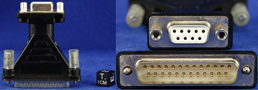 9 female to 25 male Pin Serial Adapter (white)