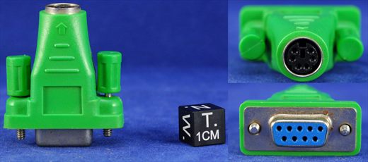 9-pin Serial to PS2 6-pin mini-DIN mouse adapter